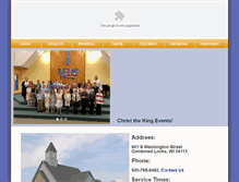 Tablet Screenshot of christ-the-king.org